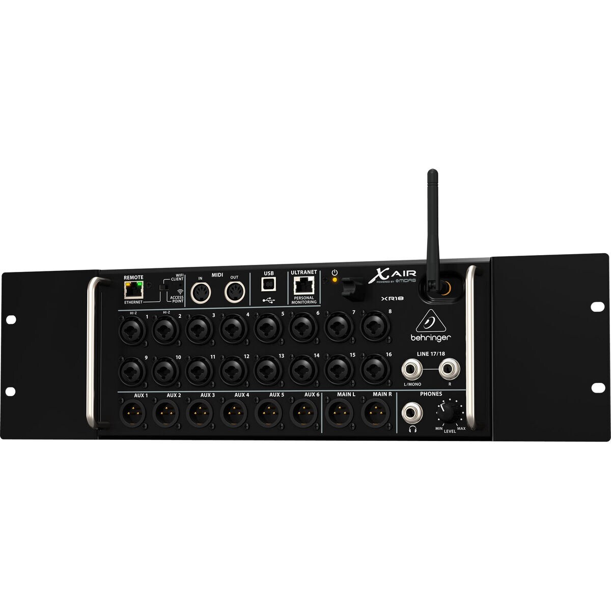 Behringer XR18 X Air 18-Channel Rack Mount Digital iPad / Android Mixer  with Wi-Fi & USB Interface